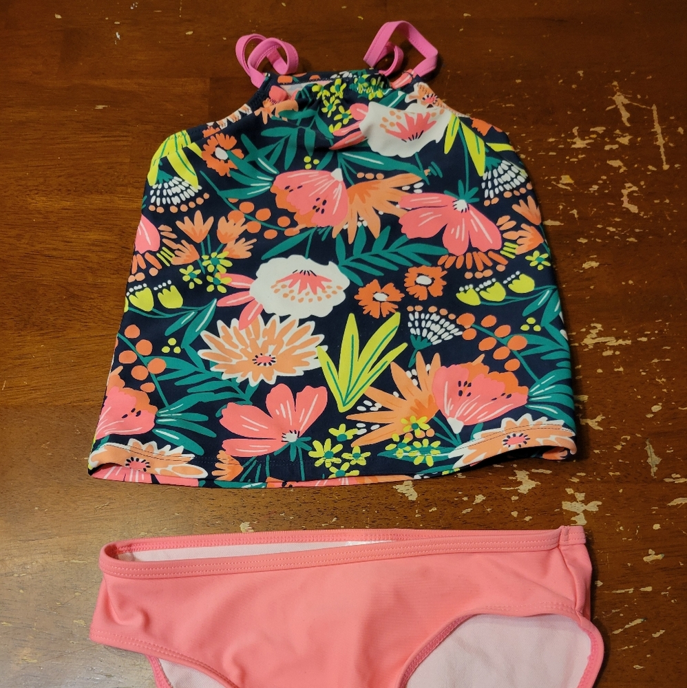 Floral Kids Swim Set - Pink and Multicolor